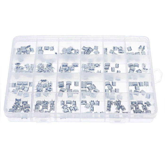 Micro USB Connector Kit 24 Types 240 Pcs