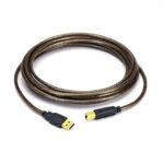 USB-A to USB-B Cable 1.5M (Transparent Black)