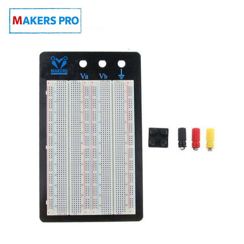 MAKERS PRO ZY-204 Breadboard 1660 Tie Point BB-2T4D With Metal Base - Image 3