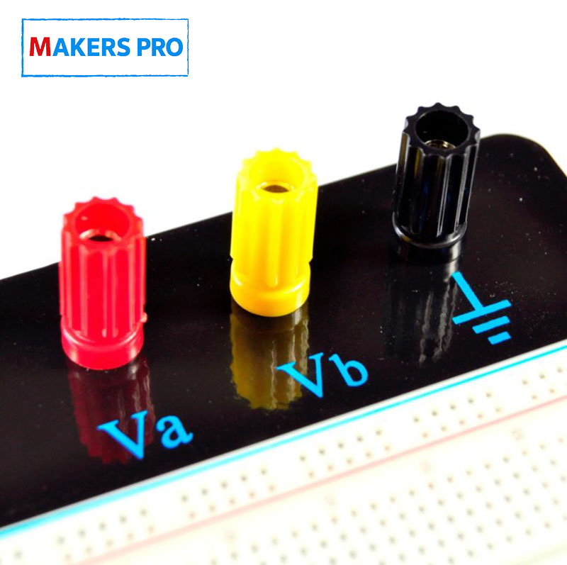 MAKERS PRO ZY-204 Breadboard 1660 Tie Point BB-2T4D With Metal Base - Image 4