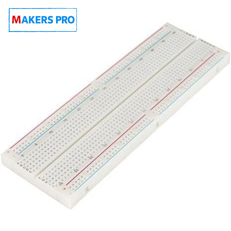 MAKERS PRO ZY-201 Solderless Breadboard 830 Points With Metal Base - Image 2