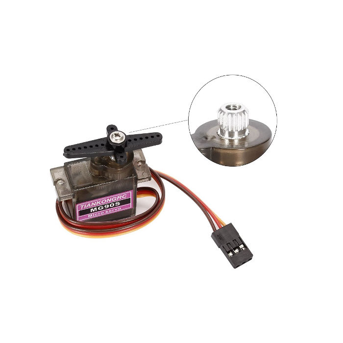 MG90S Micro Servo Continuous Rotation 360 Degree (Full Metal Gear ) - Image 4