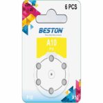 BESTON A10/P10 Hearing Aid Batteries 1.4V 6pcs