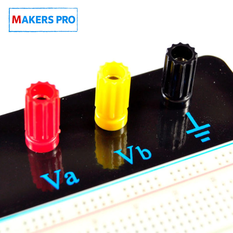 MAKERS PRO ZY-201 Solderless Breadboard 830 Points With Metal Base - Image 3