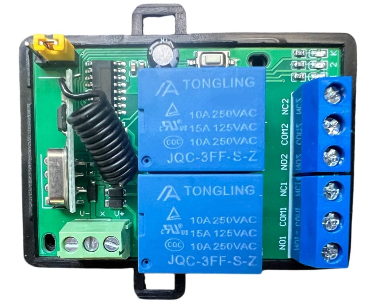 DC 5V RF Wireless Relay Control Switch 2CH 433MHZ with Remote - Image 2
