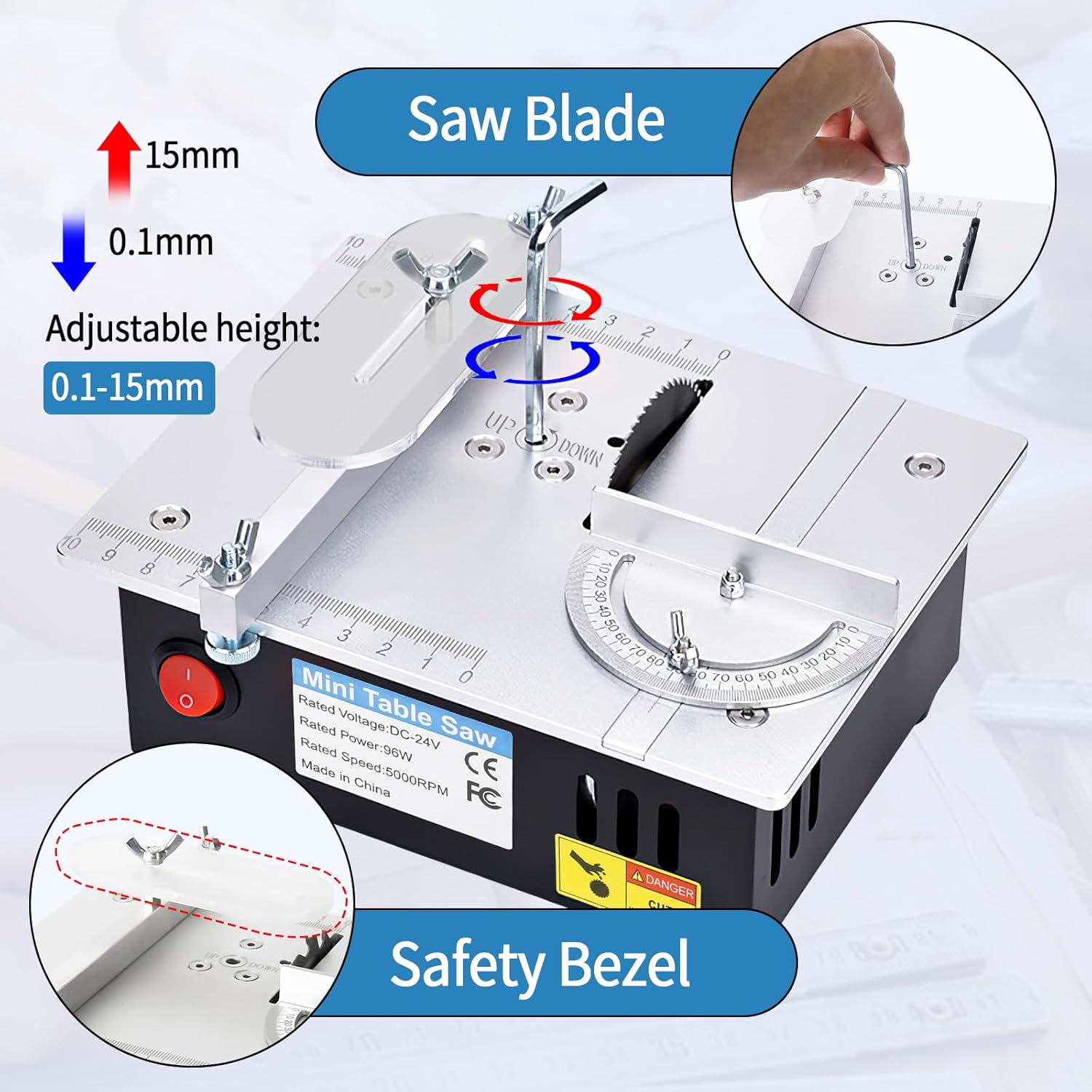 S3GP Aluminum Mini Table Saw - Image 2