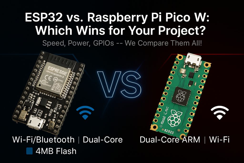 ESP32 vs. Raspberry Pi Pico W: Which Microcontroller Wins for Your ...