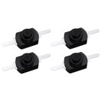 LED Flashlight ON-OFF Switch Push Button 2Pin 8x12mm (4 Pcs)