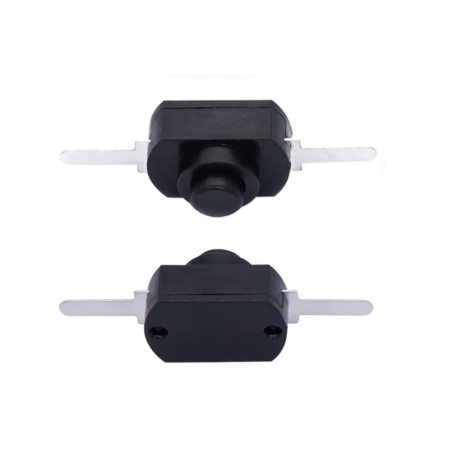 LED Flashlight ON-OFF Switch Push Button 2Pin 8x12mm (4 Pcs)