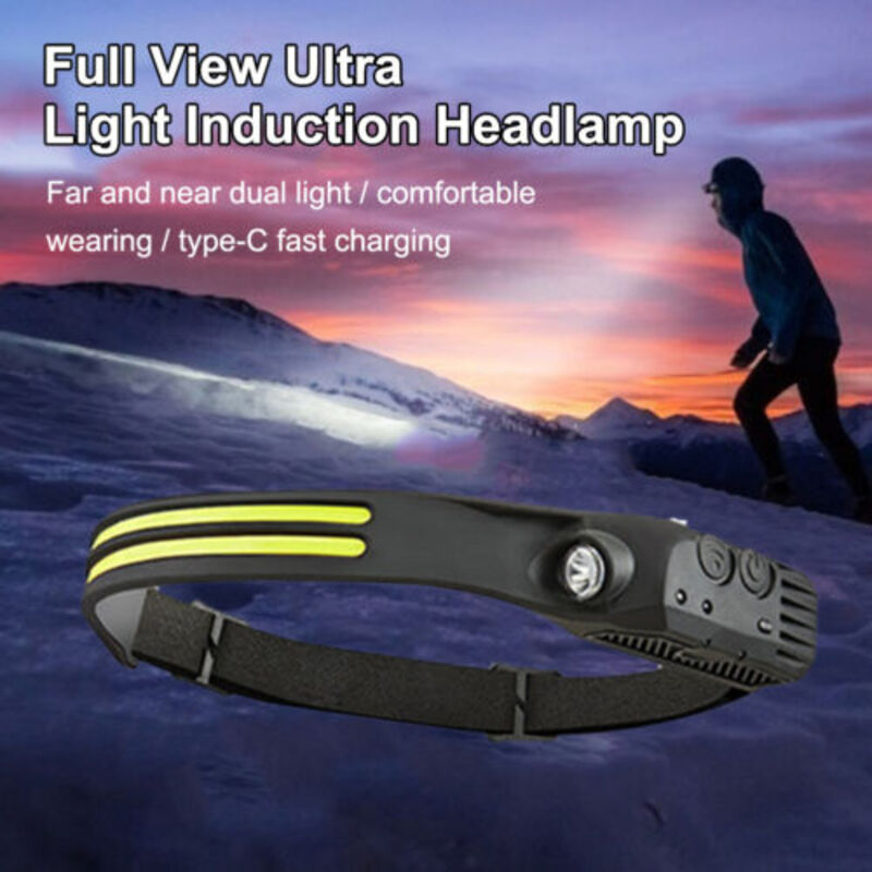 Headlamp Flashlight with USB Rechargeable CB-689-2 - Image 3