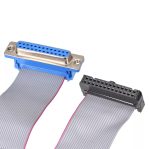 DB25 25 Pin Female Connector To IDC Female 26 Pin Flat Cable 30CM