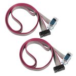 DB9 9 Pin Male Connector To IDC Female 10 Pin Flat Cable 30cm