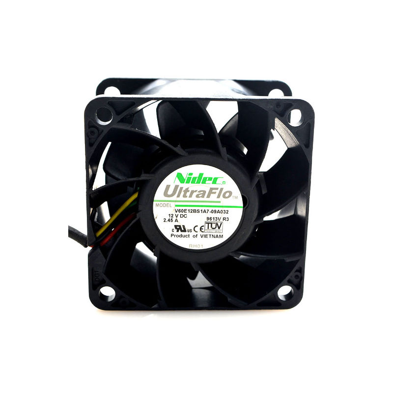 Nidec DC Fan V60E12BS1A7-09A032 12V 2.45A 60x60x38mm (USED LIKE NEW)