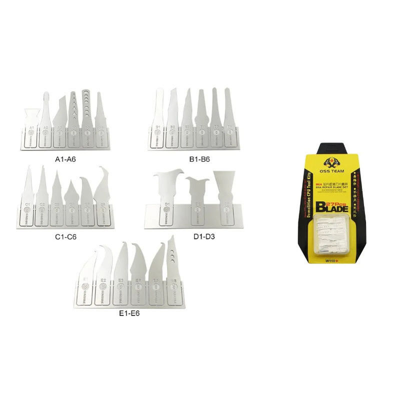 OSS TEAM W110+ BGA Repair Blade Set 27 PCS - Image 3