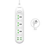 Earldom ES-SC03 Power Socket With 3-Electric Plugs & 4-USB Ports 2Meter 2500w