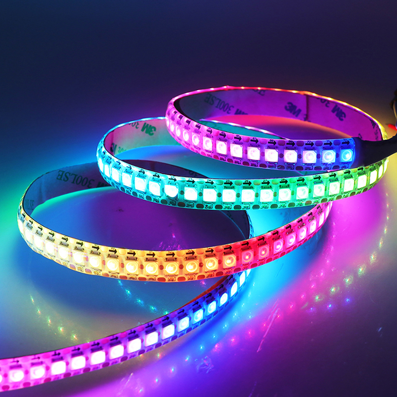 WS2812 Addressable RGB Waterproof LED Strip 144LED/m DC5V 12mm IP65 (Reel 5m) - Image 2