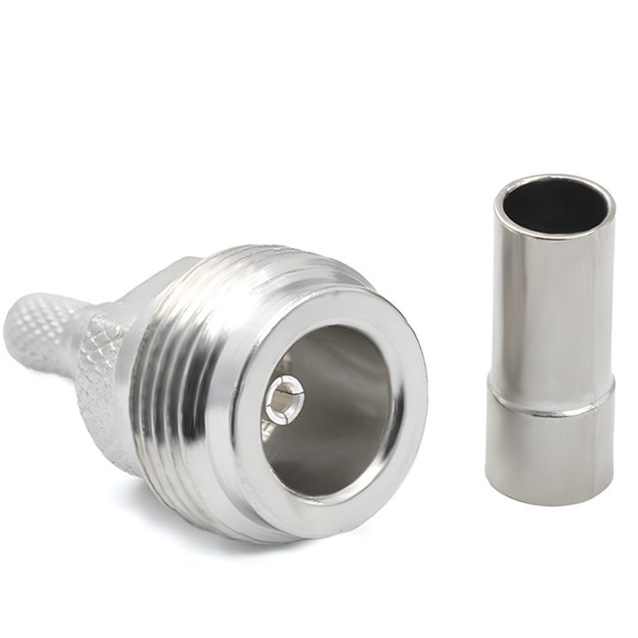 RF N-Type Connector N-C-K3 Pre-installed Pin Straight Crimp Female Jack 50 Ohm For Cable RG58/RG402/LMR195 - Image 4