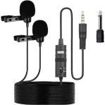 BOYA BY-M1DM Dual Omni-directional Lavalier Microphone