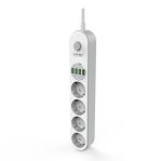LDNIO SE4432 EU Plug Power Socket 4 AC Ports 2500W With 4 Port USB Charge