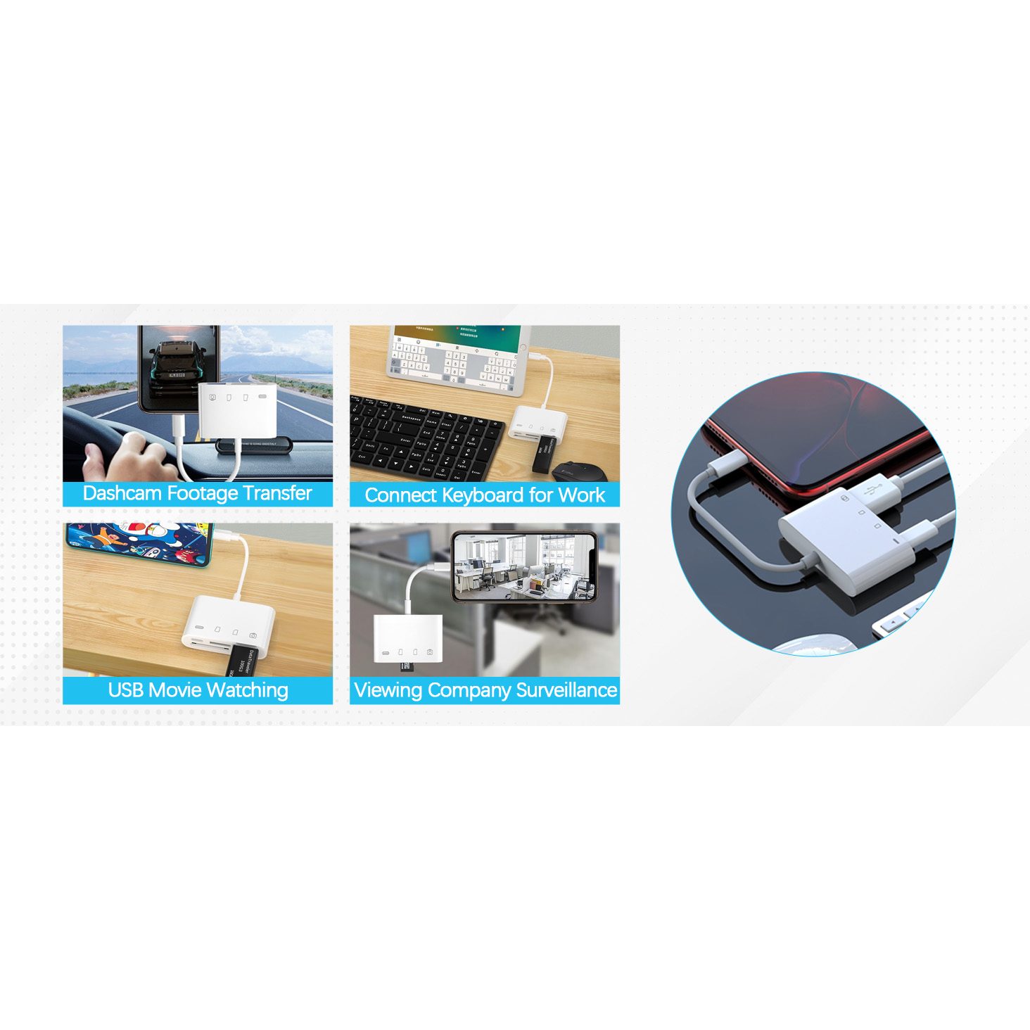 Lightning Hub 4 IN 1 USB, Lightning & SD/TF - Image 4