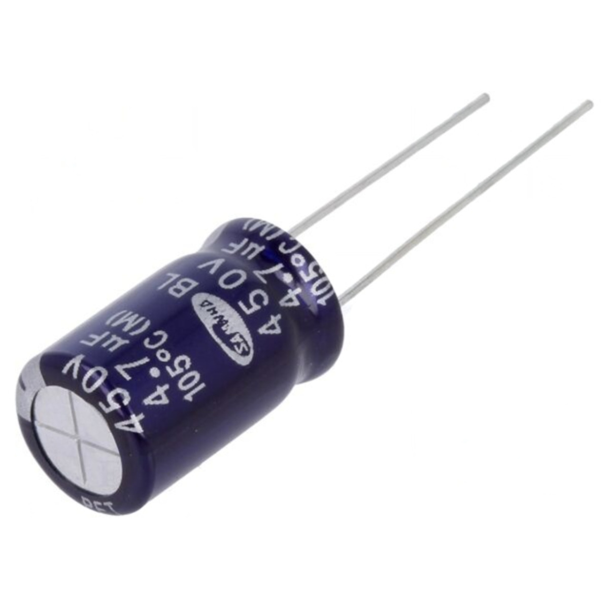 SAMWHA Aluminum Electrolytic Capacitor 4.7uF 450V 10×17.5mm Made in Korea