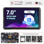 ELECROW CrowPanel Advance 7“ HMI| ESP32-S3 AI-Powered IPS Touch Screen (800x480) With Acrylic Cas
