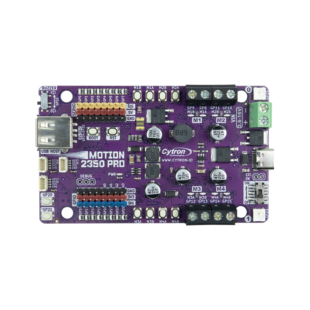 Cytron MOTION-2350-PRO RP2350 Advanced Robotics Controller for Beginners - Image 2