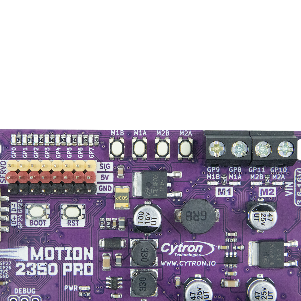 Cytron MOTION-2350-PRO RP2350 Advanced Robotics Controller for Beginners - Image 7