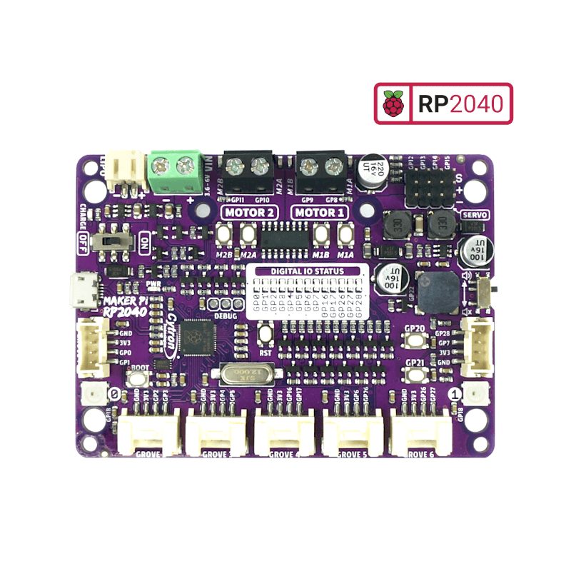 Cytron MAKER-PI-RP2040 Simplifying Robotics Controller with Raspberry Pi® RP2040 - Image 3