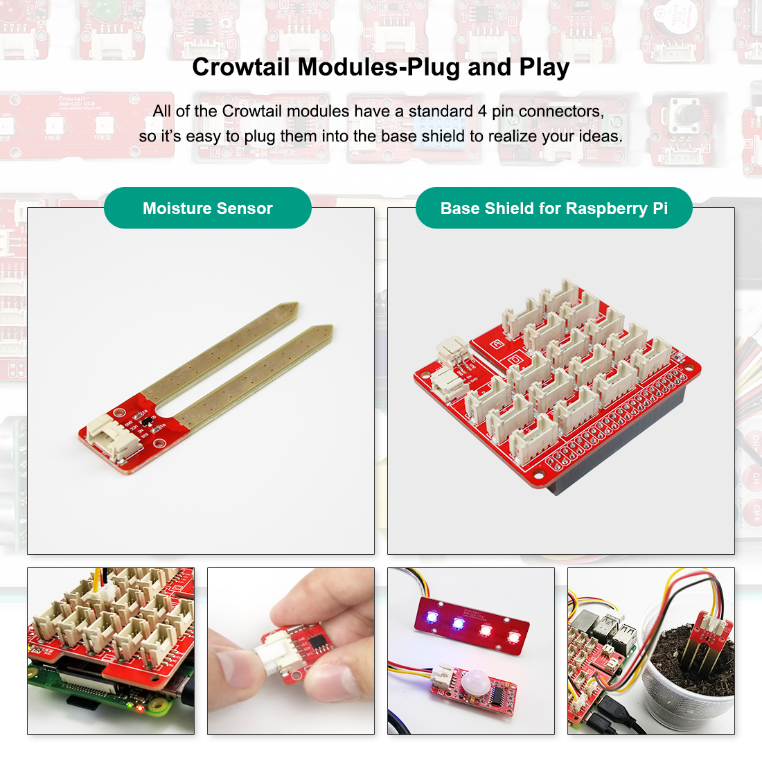 ELECROW Crowtail Starter Kit for Raspberry Pi - Image 7