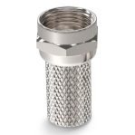 RG6 Female Type Coaxial Cable Connector Silver V2