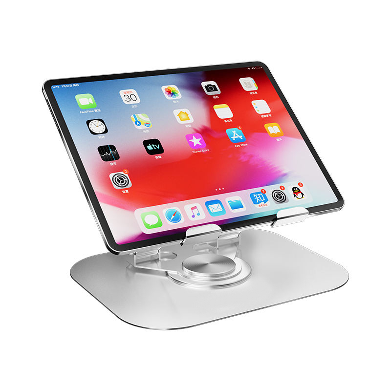 Carbon Steel Tablet & iPad Stand 360 Degree Rotating - Image 4