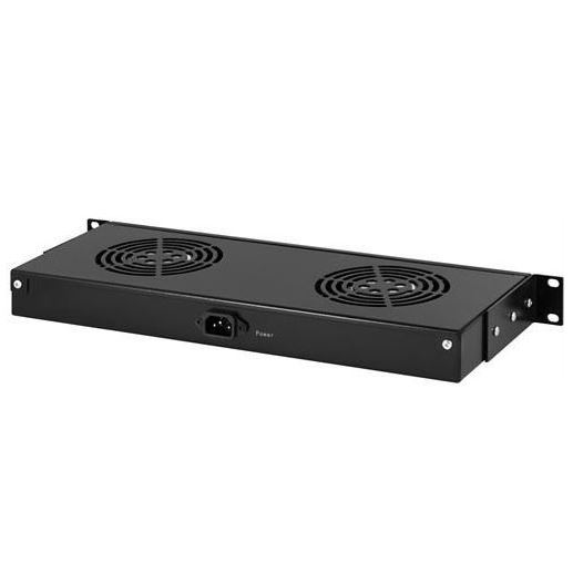 TOTEN Fan unit Black RAL 9004 1U - Image 2