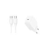 Joyroom JR-TCF20 PD20W Charger with 1meter C to C Cable, White