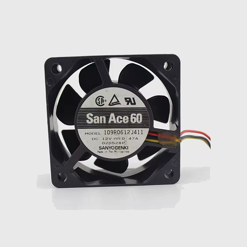 SANYO Cooling Fan 109R0612J411 12V 0.47A 60x60x25mm (USED LIKE NEW)