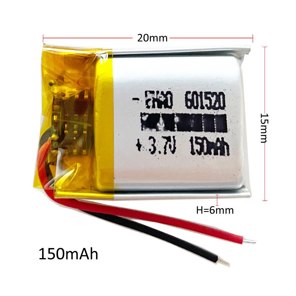Rechargeable 601520 LIPO Battery Cell 3.7V 150mAh Wire Solder - Image 4