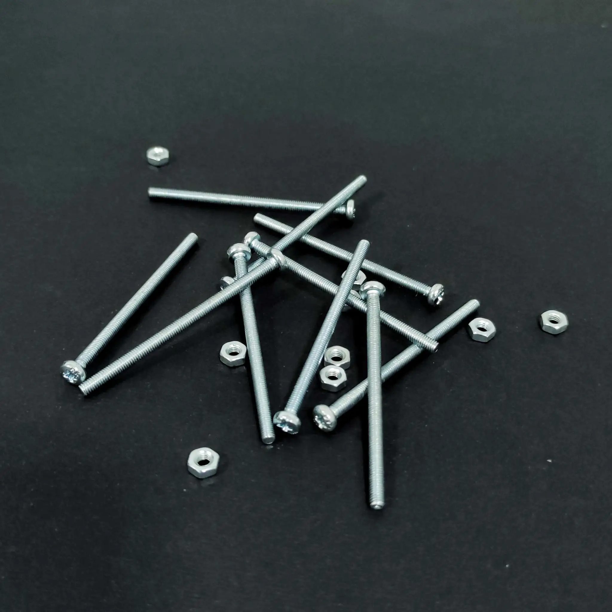M3 Screw 3X60mm with Nut 10Pcs