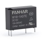 FANHAR Power Relay W18-1ASTE-DC12V 10A 4 Pin