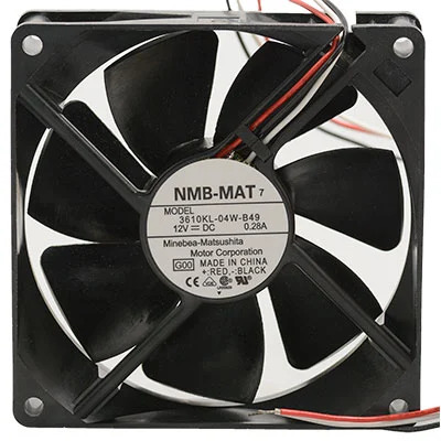 NMB DC Fan 3610KL-04W-B49 12V 0.28A 90x90x25mm (USED LIKE NEW)