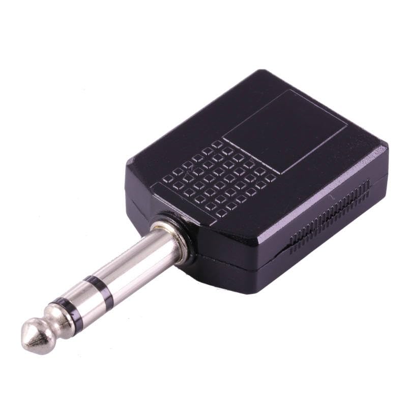 Audio Jack Splitter 2x6.35mm Female to 1x6.35mm Male - Image 2