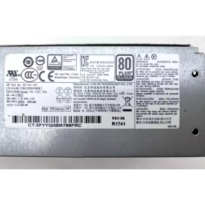HP ProDesk PA1181-3HA PSU Power Supply 180W (USED LIKE NEW) - Image 5