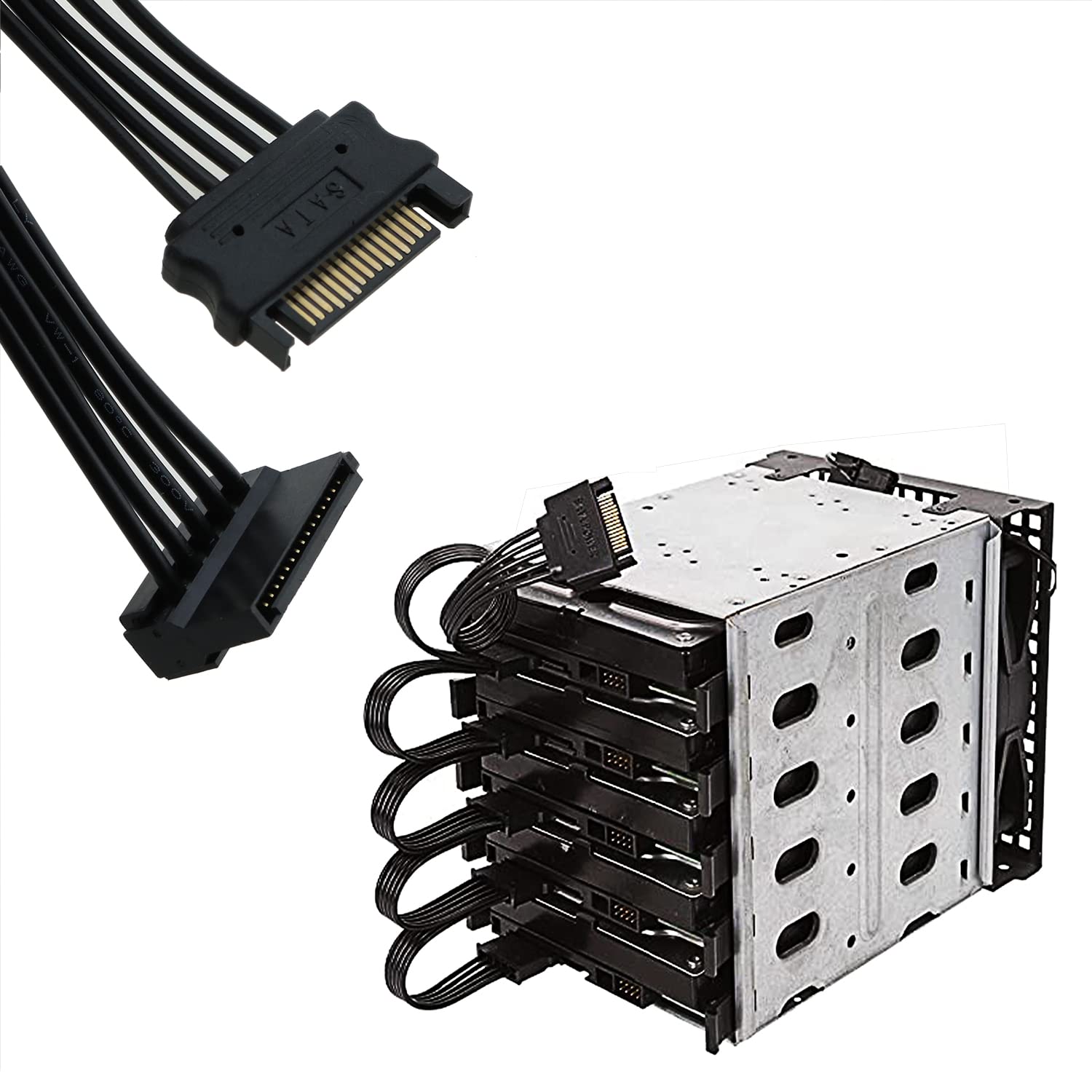 SATA Power Distributor Adapter Cable 15 Pin - Image 7