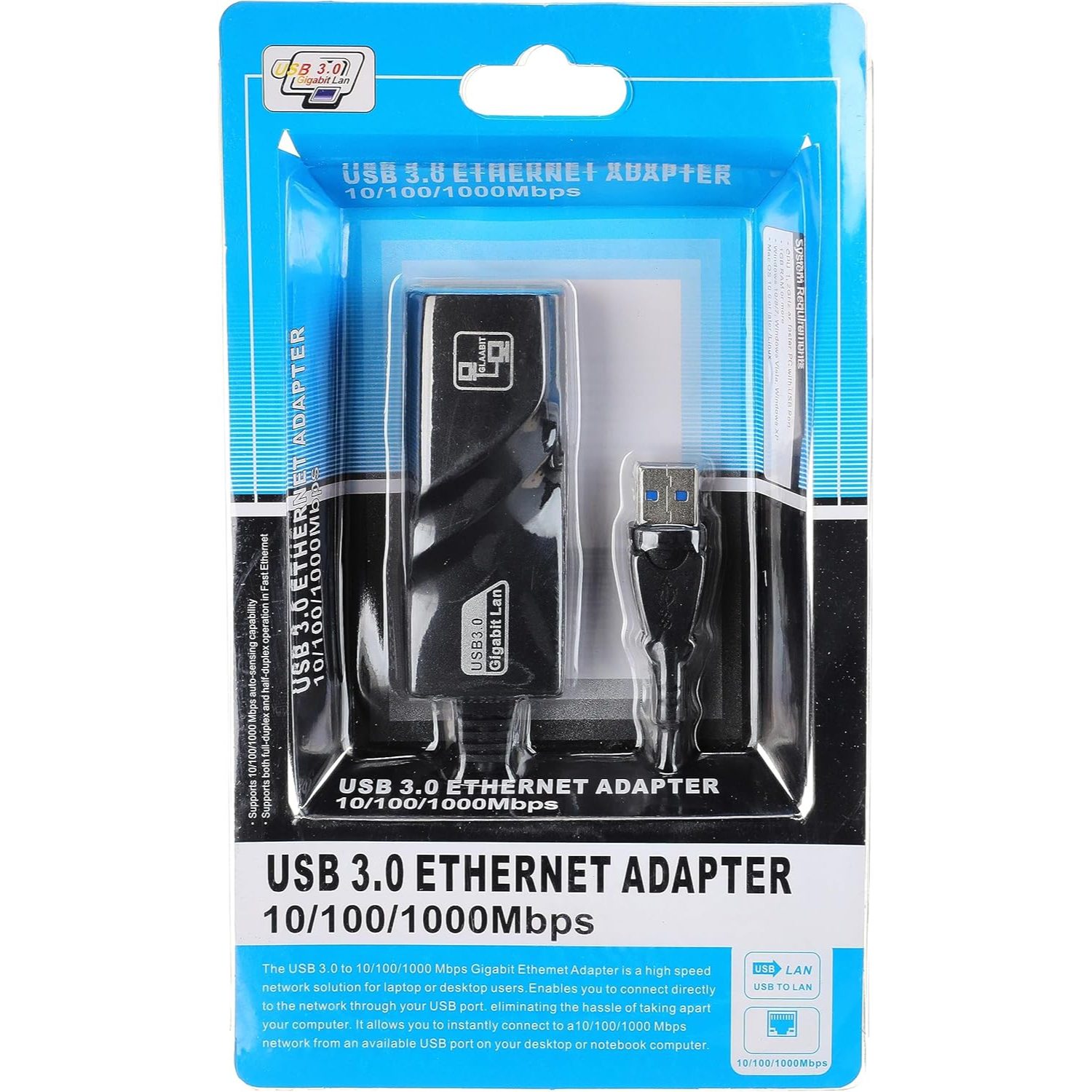 USB 3.0 to 10/1000Mbps Ethernet RJ45 Network Lan Card Adapter - Image 6