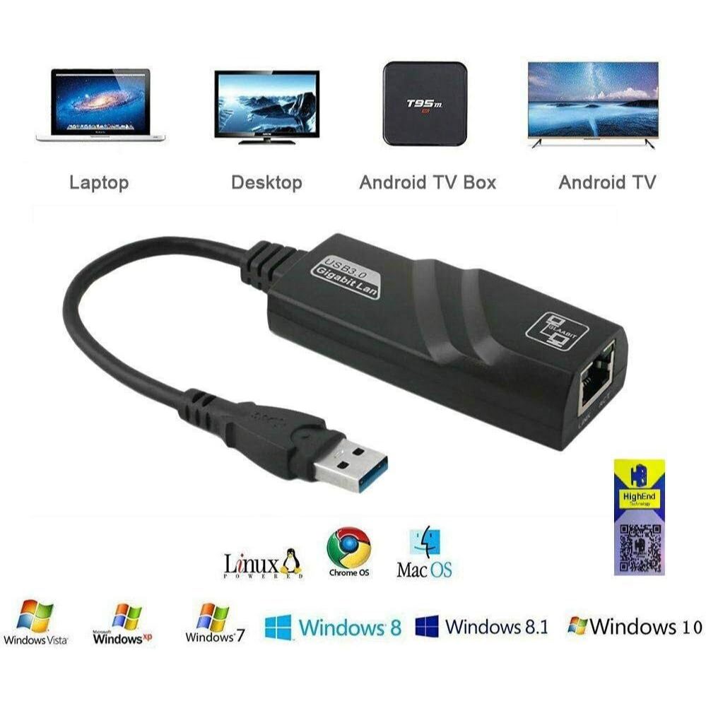 USB 3.0 to 10/1000Mbps Ethernet RJ45 Network Lan Card Adapter - Image 5
