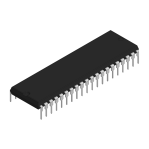 8155 2048-Bit Static MOS RAM with I/O Ports and Timer PDIP-40