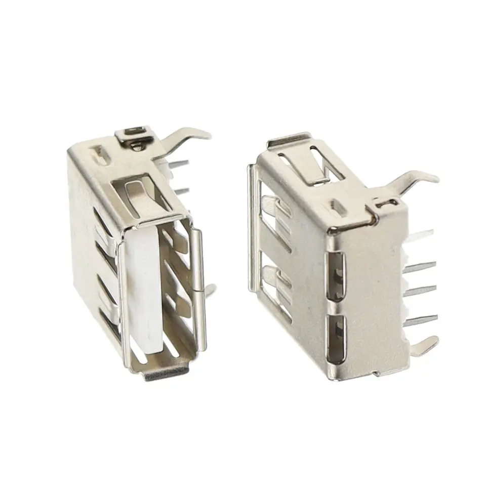 USB-231-ARY PCB Solder Female Type A USB Connector Right Angle 4 Pin - Image 4
