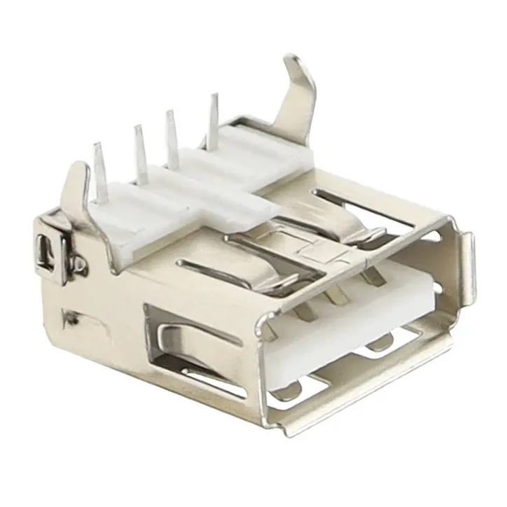 USB-231-ARY PCB Solder Female Type A USB Connector Right Angle 4 Pin - Image 5