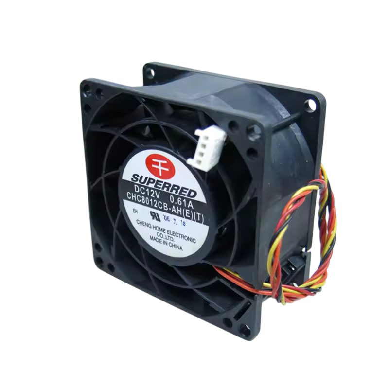 SUPERRED CHC8012CB-AH(E)(T) DC Fan 12V 0.61A 80x80x38mm (USED LIKE NEW) - Image 3