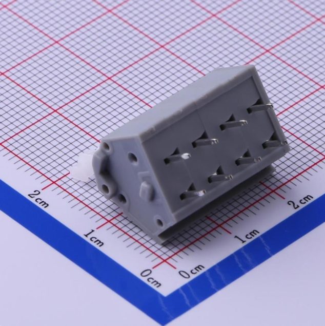 KF243-5.0-4P Clamp Terminal Block 4 Pin Through Hole P=5mm - Image 2