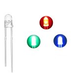 Super Bright Round Transparent LED 3mm 2Pin